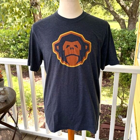 Howler Bros. Gray Monkey Logo Tee Shirt. Large. - Picture 1 of 5